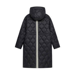 Mint Velvet Black Double Layer Quilted Coat